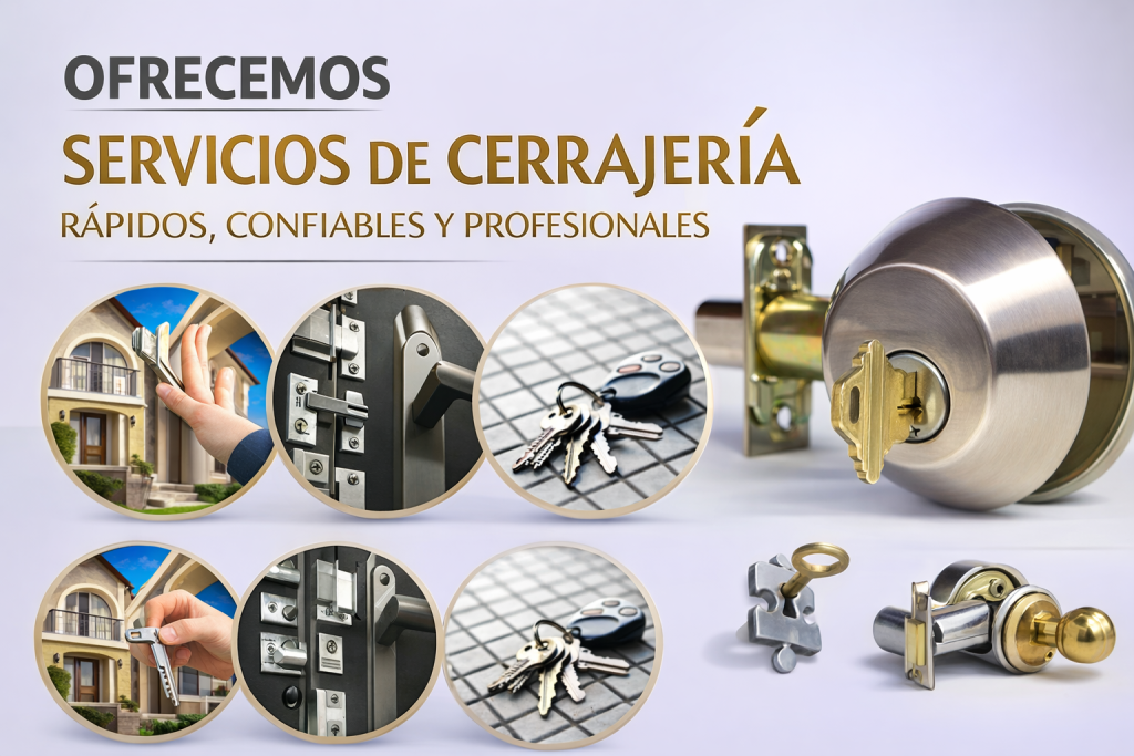 Servicios profesionales de cerraduras y cambio de chapas