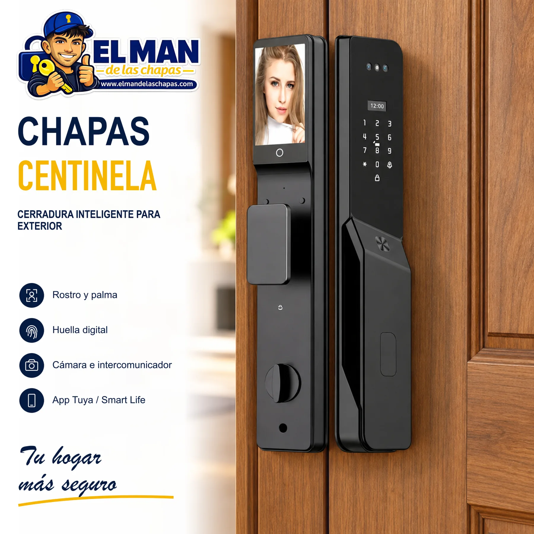 Chapas Centinela — imagen principal del producto, El Man de las Chapas.